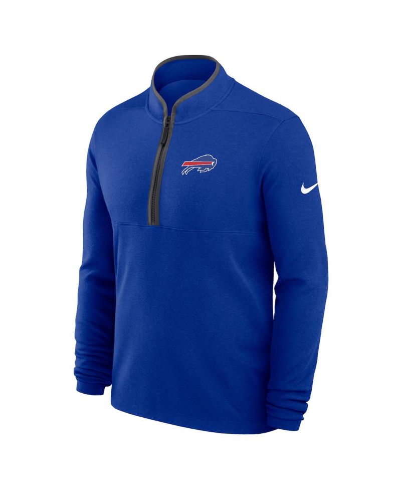 Men's Royal Buffalo Bills Lightweight Victory Performance Half-Zip Pullover