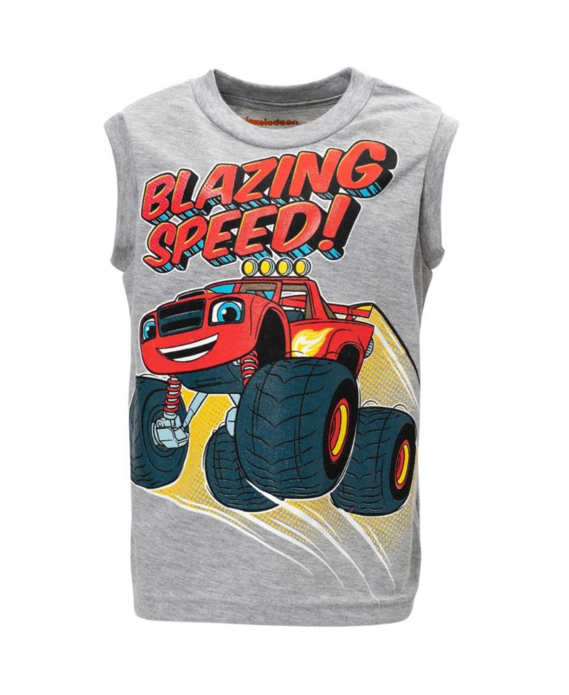 Little Boys Pullover T-Shirt Tank Top and Bike Shorts French Terry 3 Piece Outfit Set