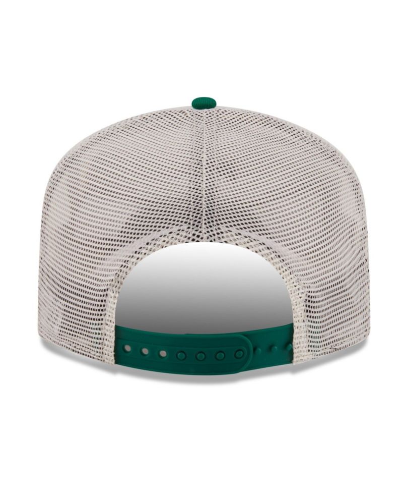 Men's Cream Boston Celtics Layered Patch 19TWENTY Adjustable Hat
