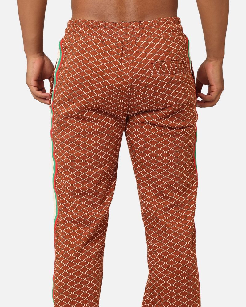 Big & Tall Luxe Printed Pants, Brown, 3XL