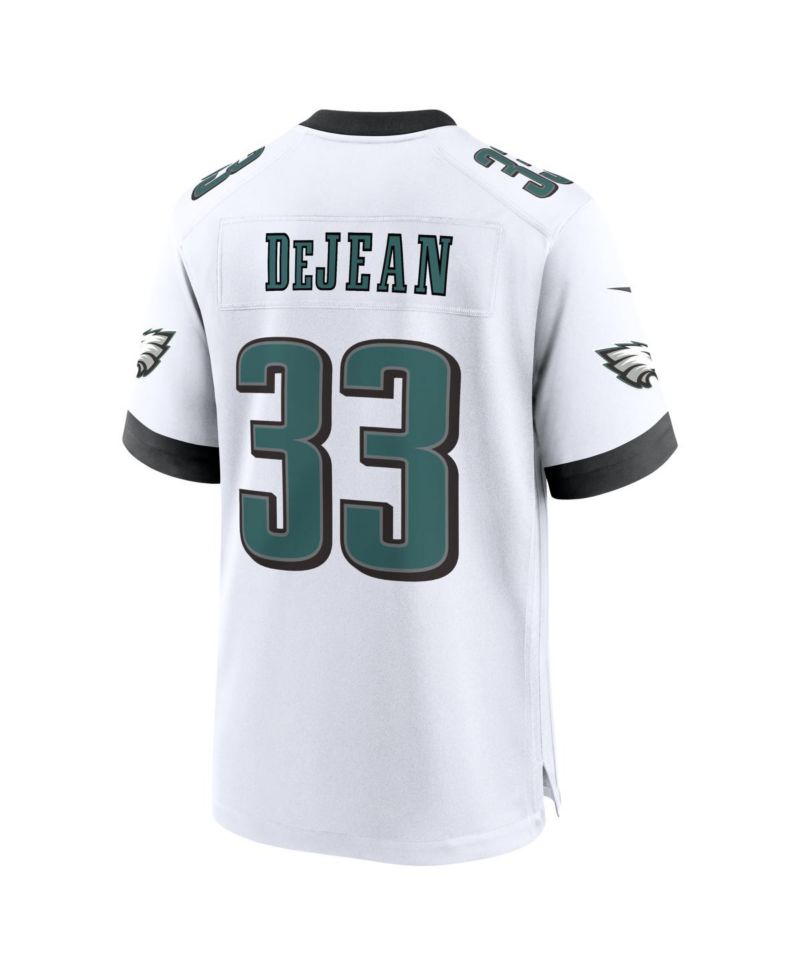 Men's Cooper DeJean White Philadelphia Eagles Game Jersey