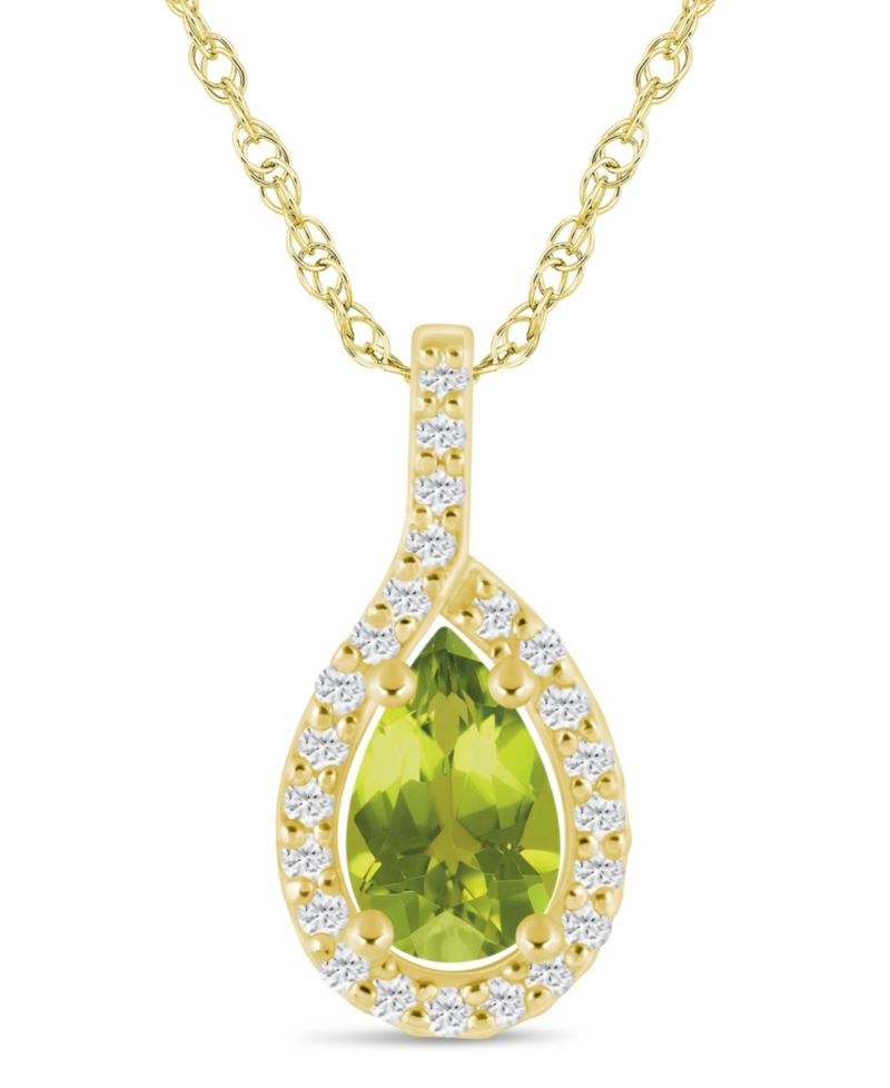Peridot Белый Золотой