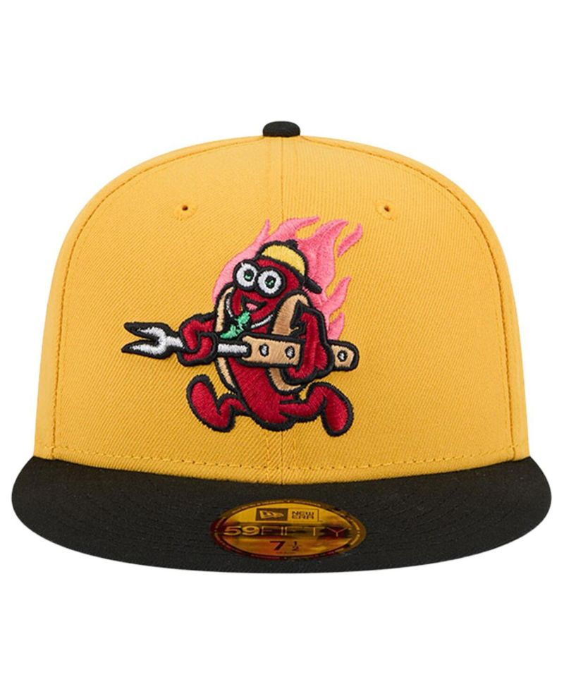 Men's Yellow Akron RubberDucks Copa de la Diversion 59FIFTY Fitted Hat