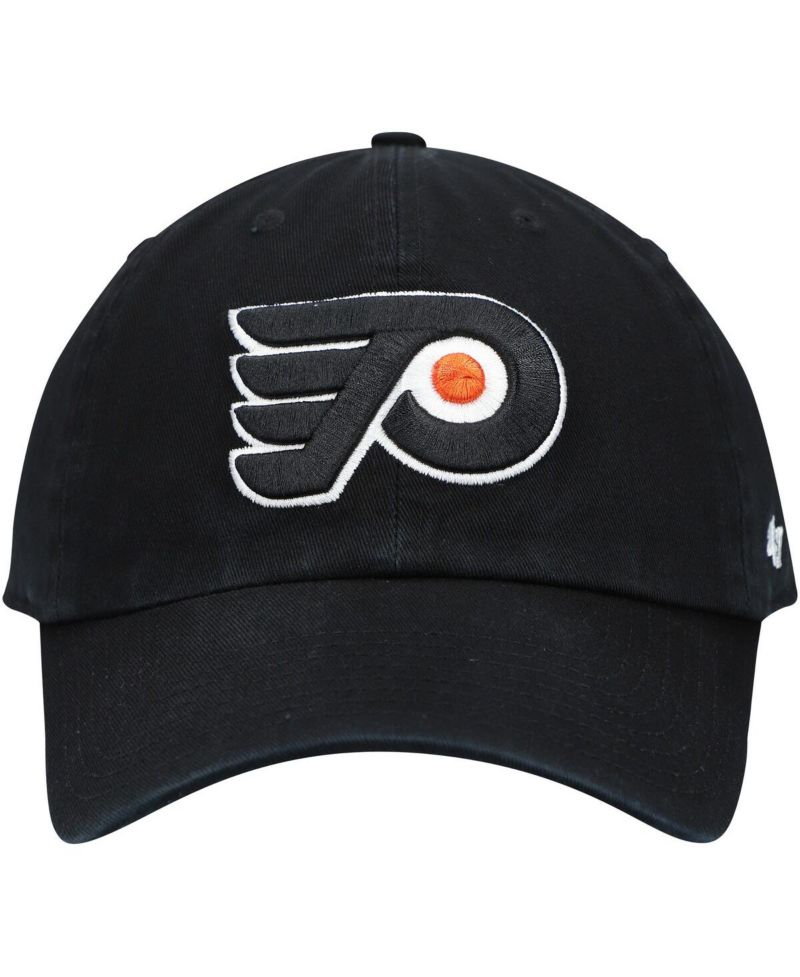 Men's Black Philadelphia Flyers Team Clean Up Adjustable Hat