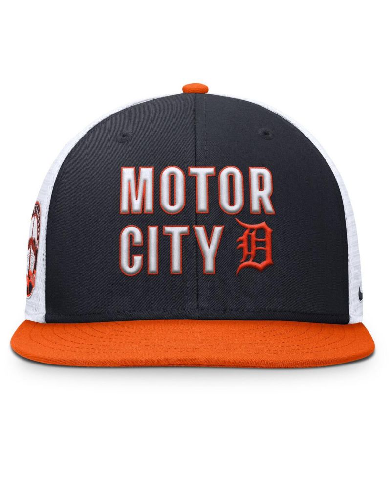 Men's Navy/Orange Detroit Tigers Pro Trucker Snapback Hat