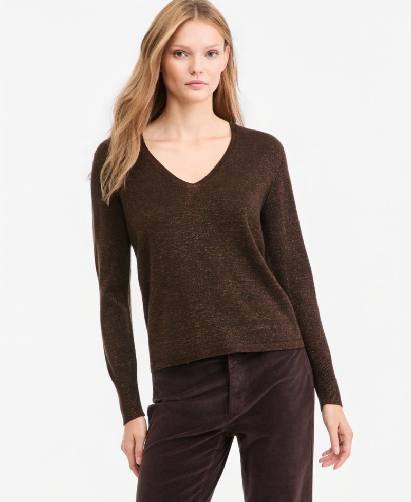 Women's Vinny V-Neck Lightweight Loose Sweater