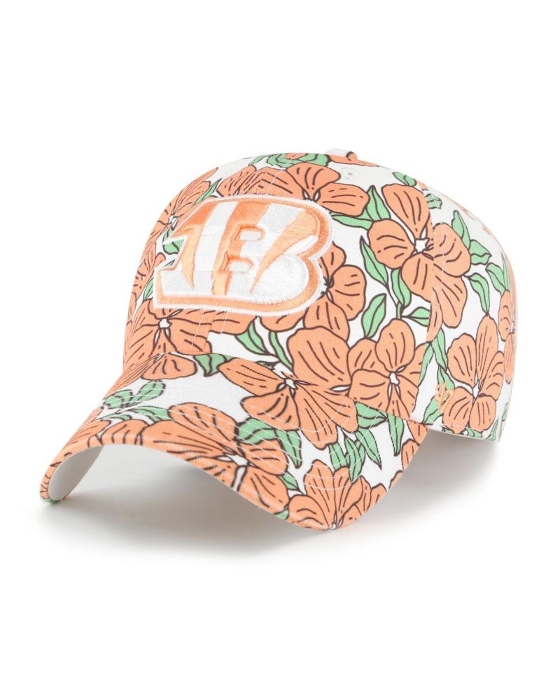 Women's White Cincinnati Bengals Florentina Clean Up Adjustable Hat