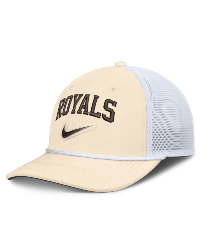 Men's Natural/White Kansas City Royals Rise Dri-FIT Trucker Adjustable Hat&iquest;