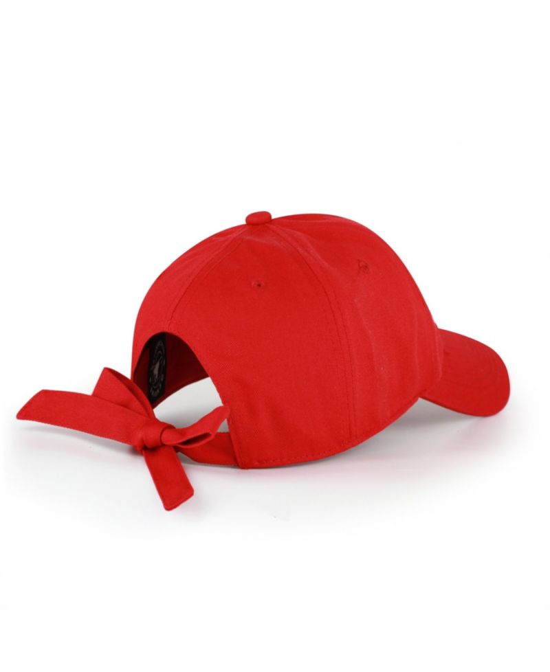 Women's Scarlet San Francisco 49ers Bow Back Clean Up Adjustable Hat