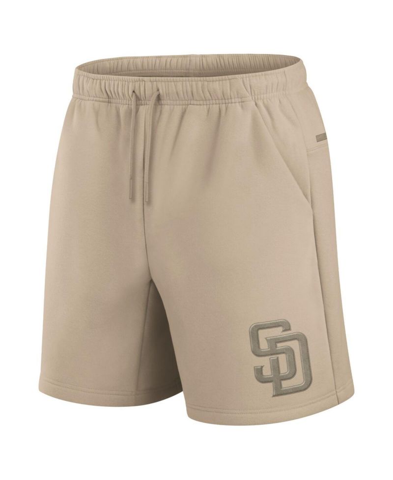 Men's and Women's Khaki San Diego Padres Elements Super Soft Fleece Shorts