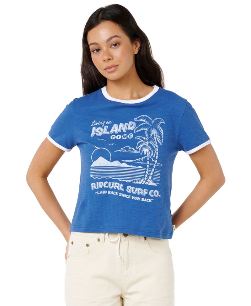 Women's Island Time Slub-Graphic T-Shirt