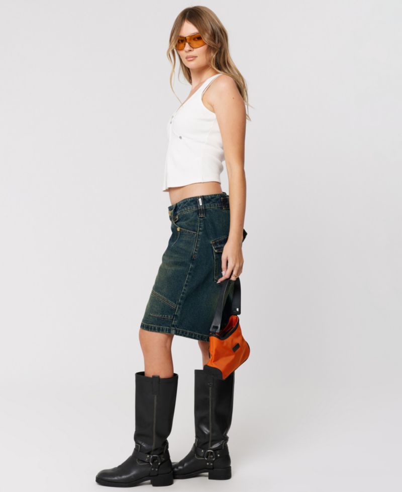 Women’s Jort Riley Engineered Baggy Low-Rise Denim Shorts