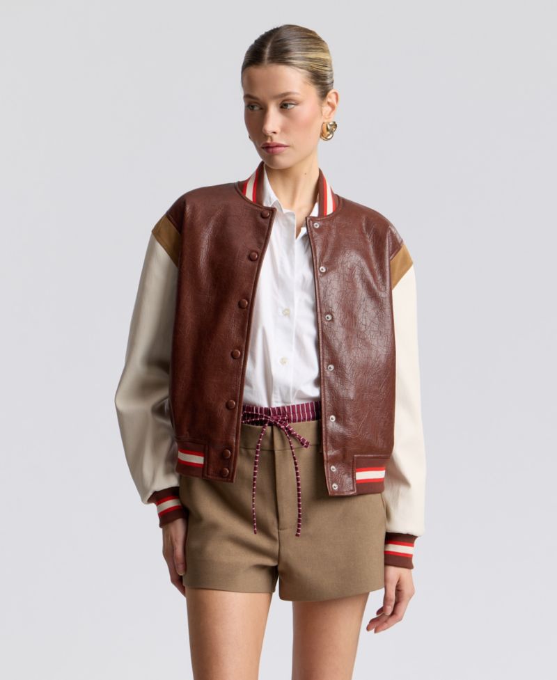 Women's Logo Varsity Colorblock Jacket