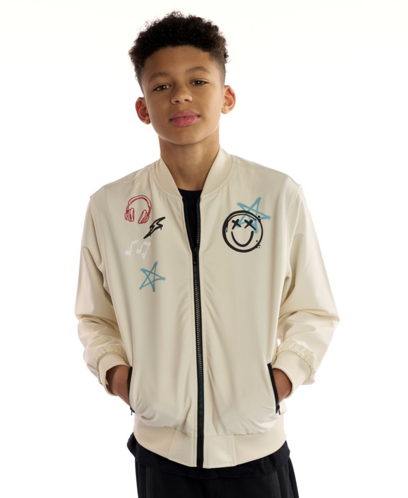 Boys' 5-20 Pierce Graphic Varsity Bomber Jacket