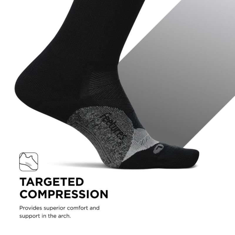 Men's Elite Light Cushion Mini Crew Sock - Sport Sock with Targeted Compression