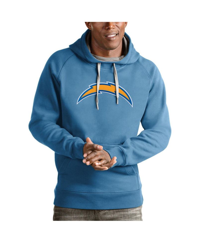 Men's Light Blue Los Angeles Chargers Victory Pullover Hoodie