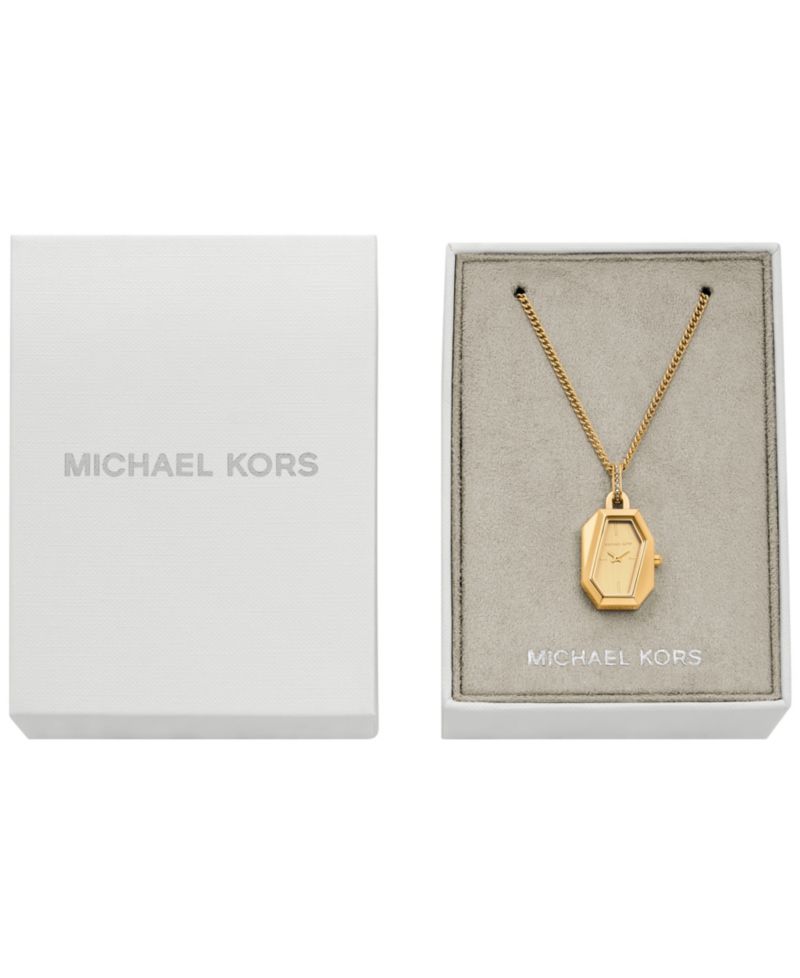 Women's Suri Quartz Two-Hand Gold Stainless Steel Pendant Watch 24mm