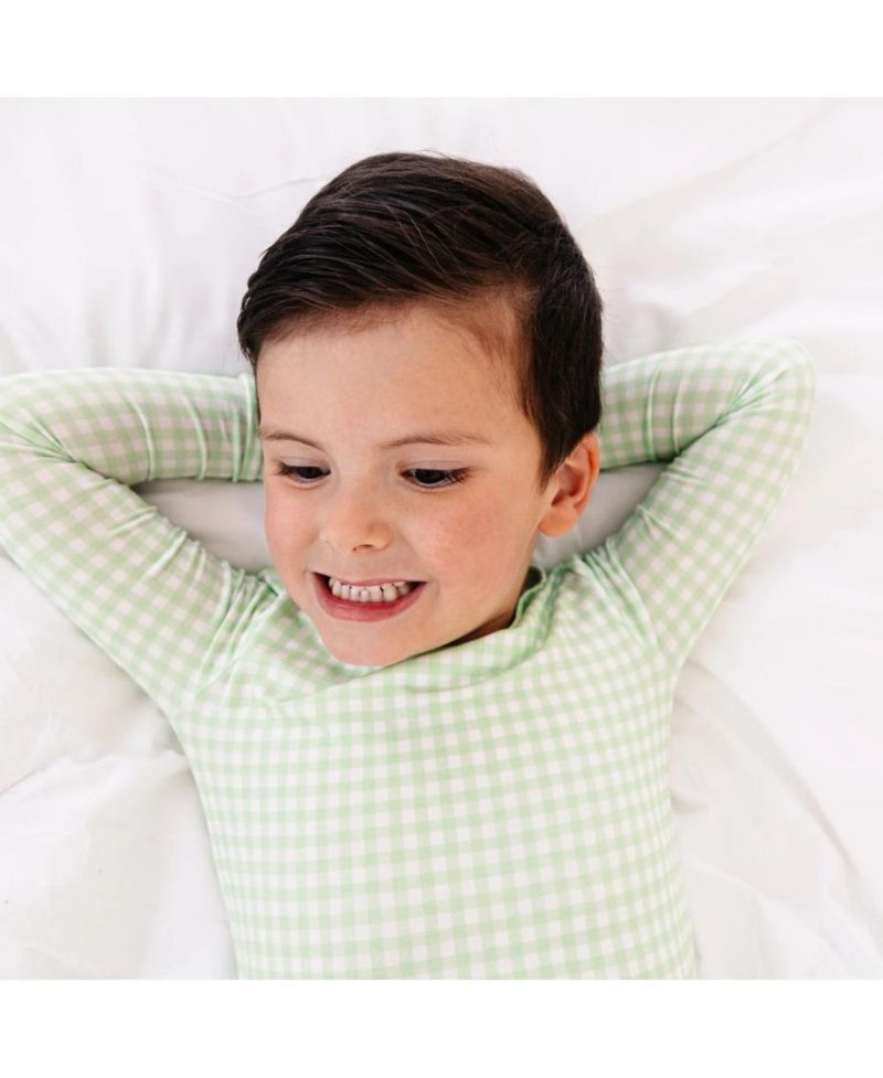 Baby Boys Pistachio Gingham Pajama Set