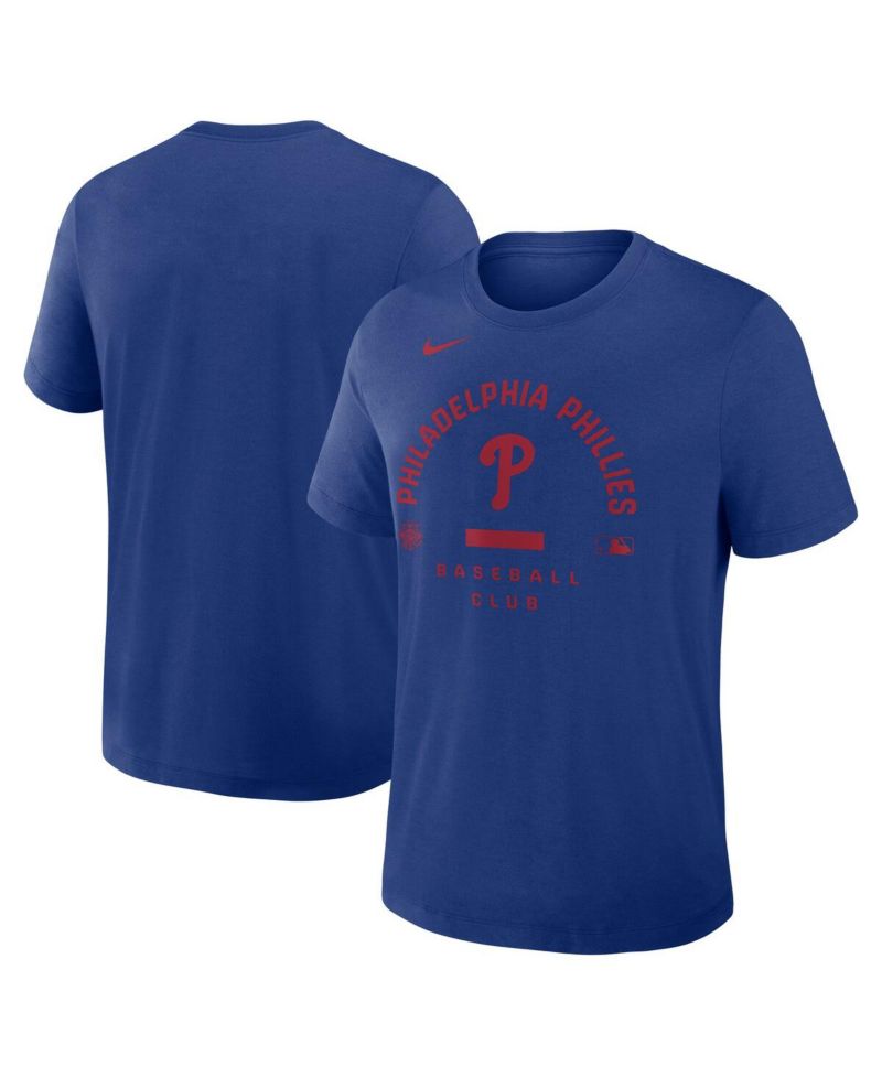 Men's Royal Philadelphia Phillies Authentic Collection Early Work Tri-Blend Dri-FIT T-Shirt