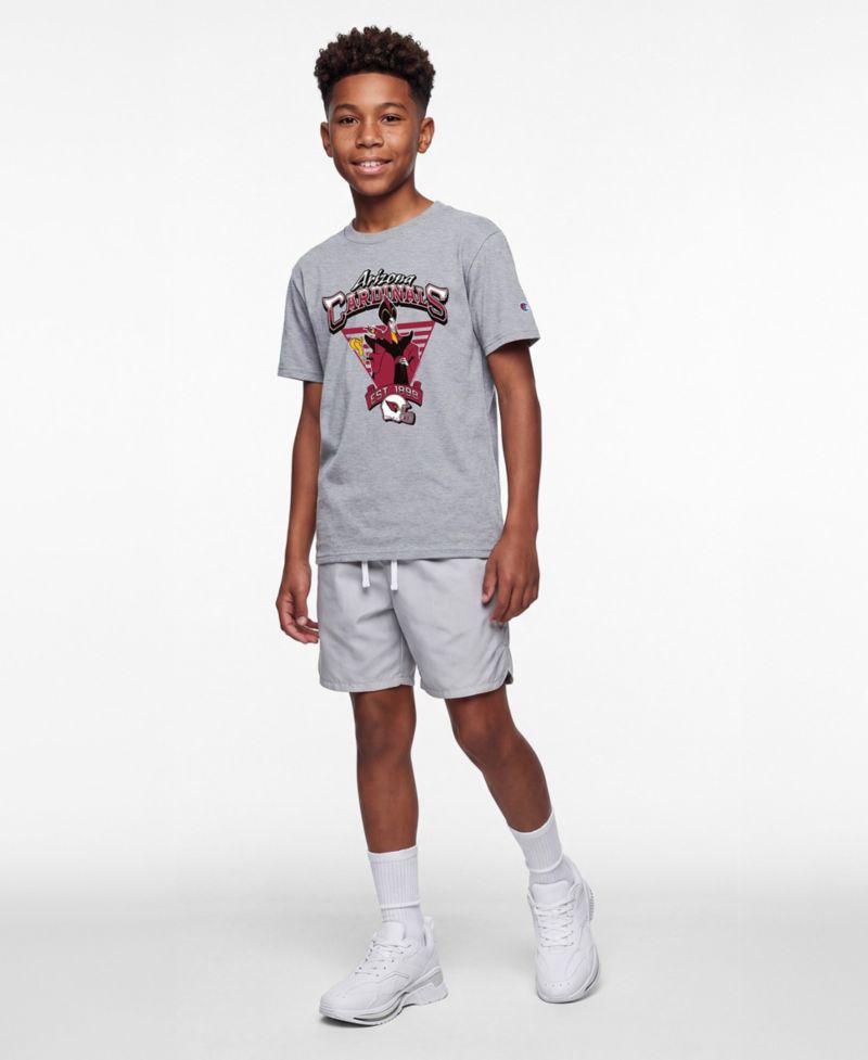 Big Boys and Girls Heather Gray Arizona Cardinals Disney X Champion T-Shirt