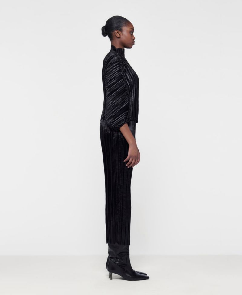 Women's Fitted Plisse Skirt
