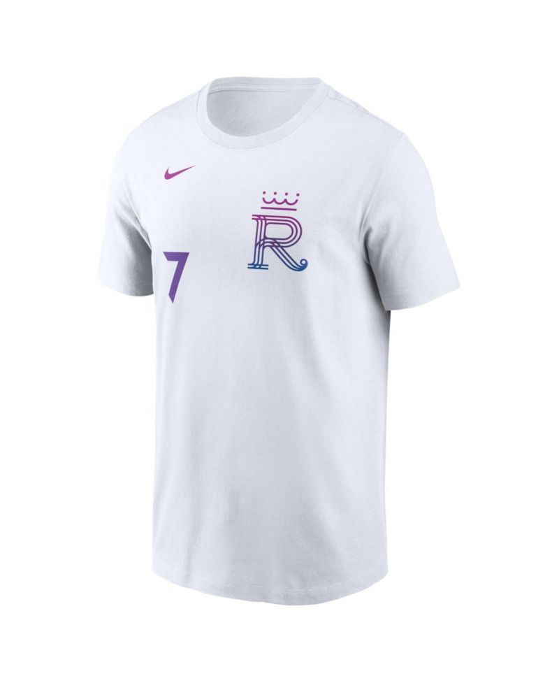 Men's Bobby Witt Jr. White Kansas City Royals 2026 City Connect Name & Number T-Shirt