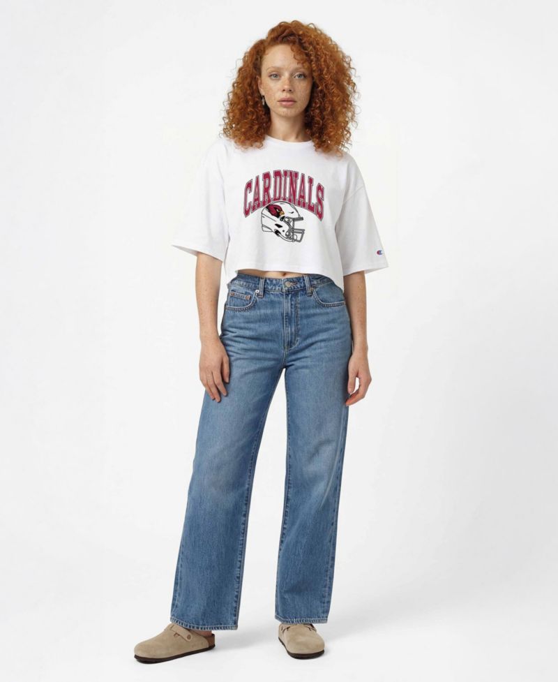 Women's Arizona Cardinals Cropped Boyfriend T-Shirt