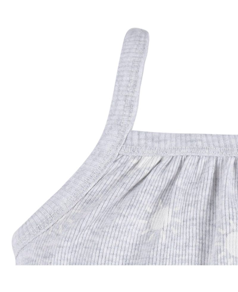 Baby Girls Sleeveless Long-Leg Romper