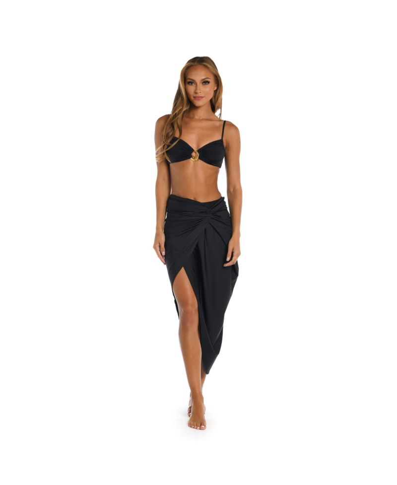 Women's Cover Up Swim Sunshine Solids Convertible Faux Wrap