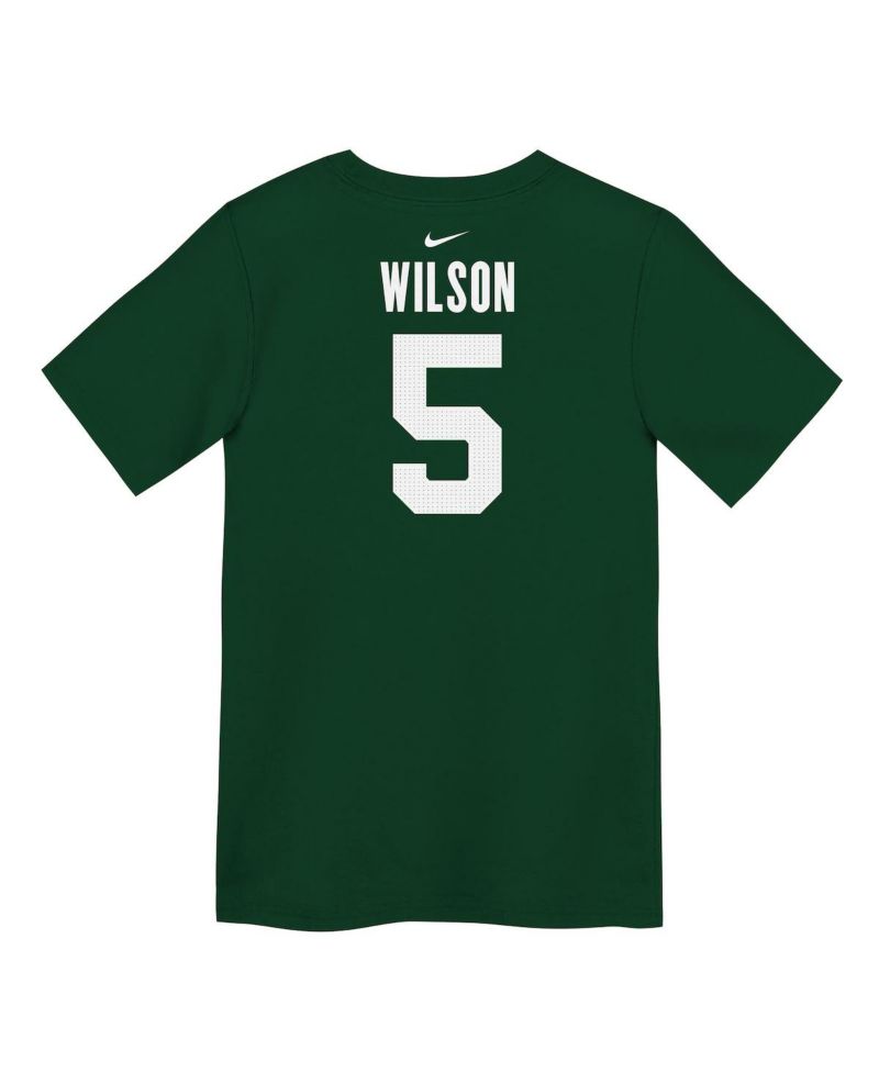 Little Boys and Girls Garrett Wilson Green New York Jets Player Name & Number T-Shirt
