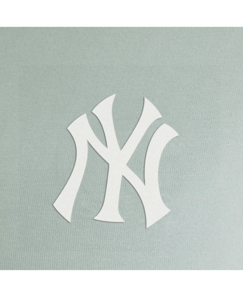 Women's Sage Green New York Yankees Oversized Clutch Tri-Blend Half-Zip Pullover Sweatshirt