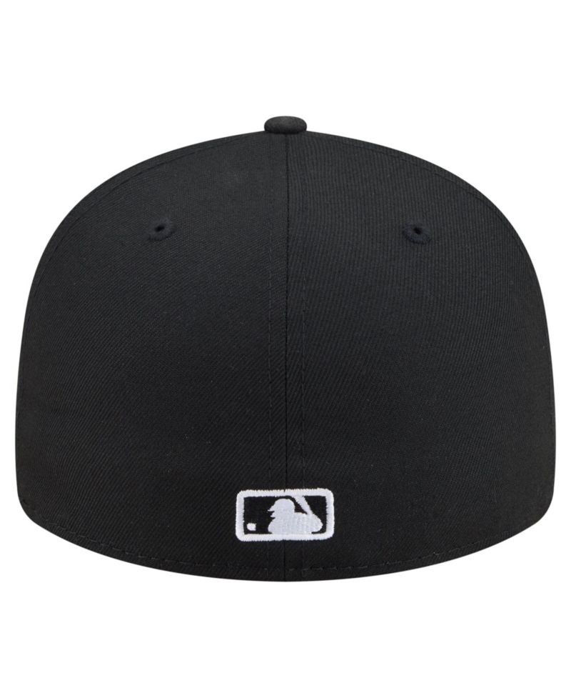 Men's Black Athletics Americana Bald Eagle Pre-Curved 59FIFTY Fitted Hat