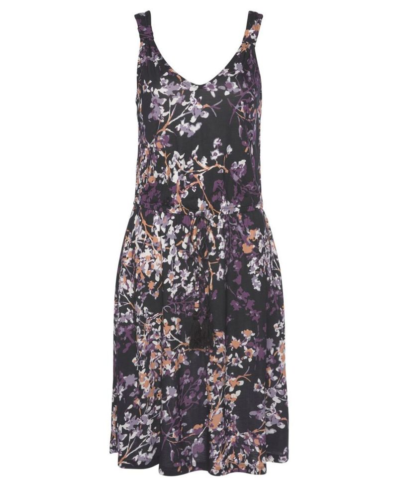 Women's Viscose Floral Print Fit-and-Flare Short Dress
