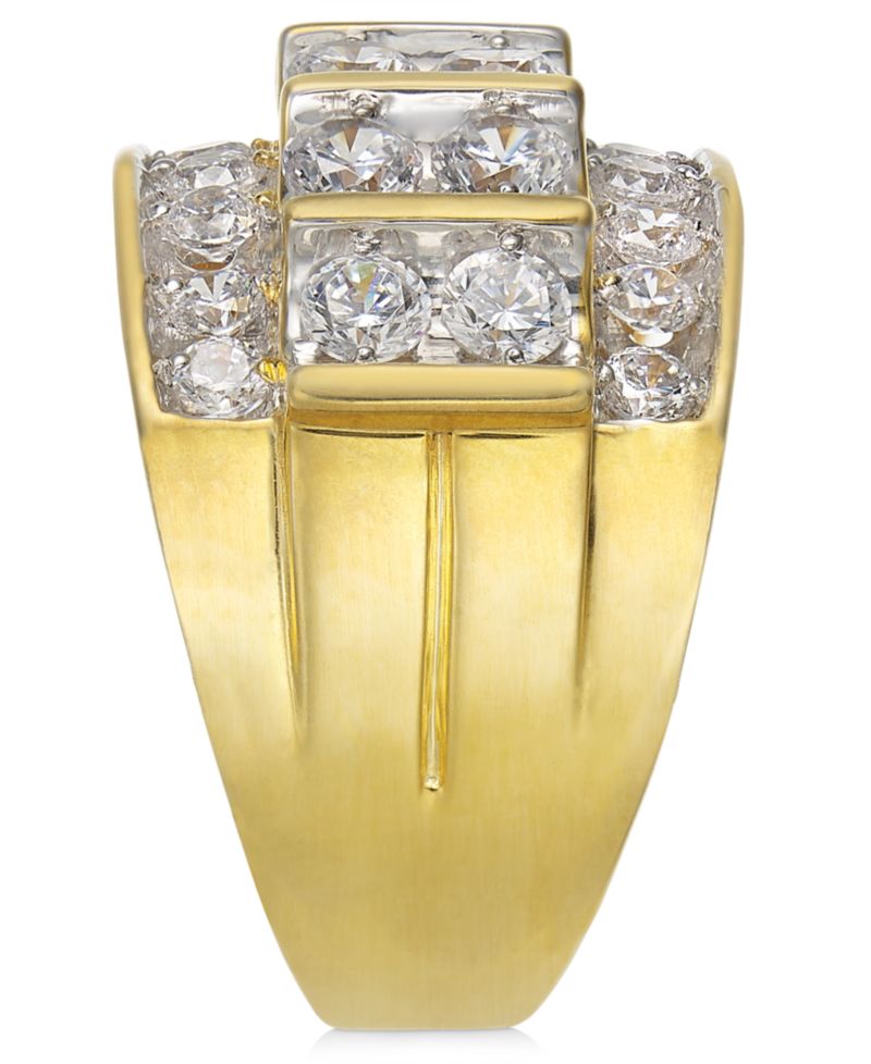 Men's Diamond Elevated Cluster Ring (3 ct. t.w.) in 10k Gold