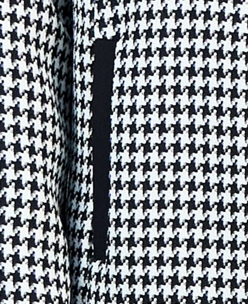 Women's Houndstooth Topper Jacket & Sleeveless 2 Piece Dress Suit
