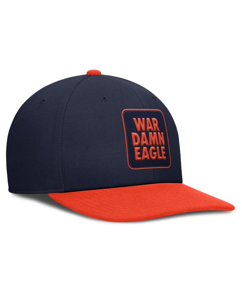 Men's Navy/Orange Auburn Tigers 2025 Sideline Campus Pro Local Snapback Hat