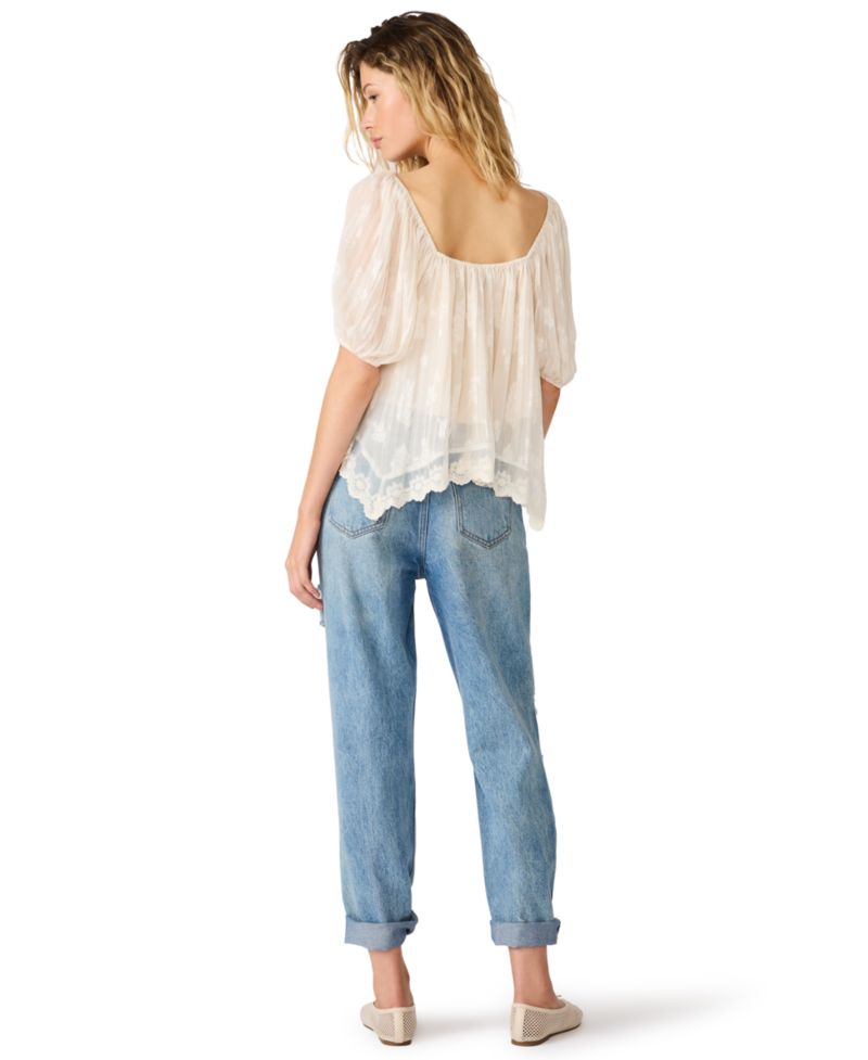 Women's Vickie V-Neck Half-Sleeve Top