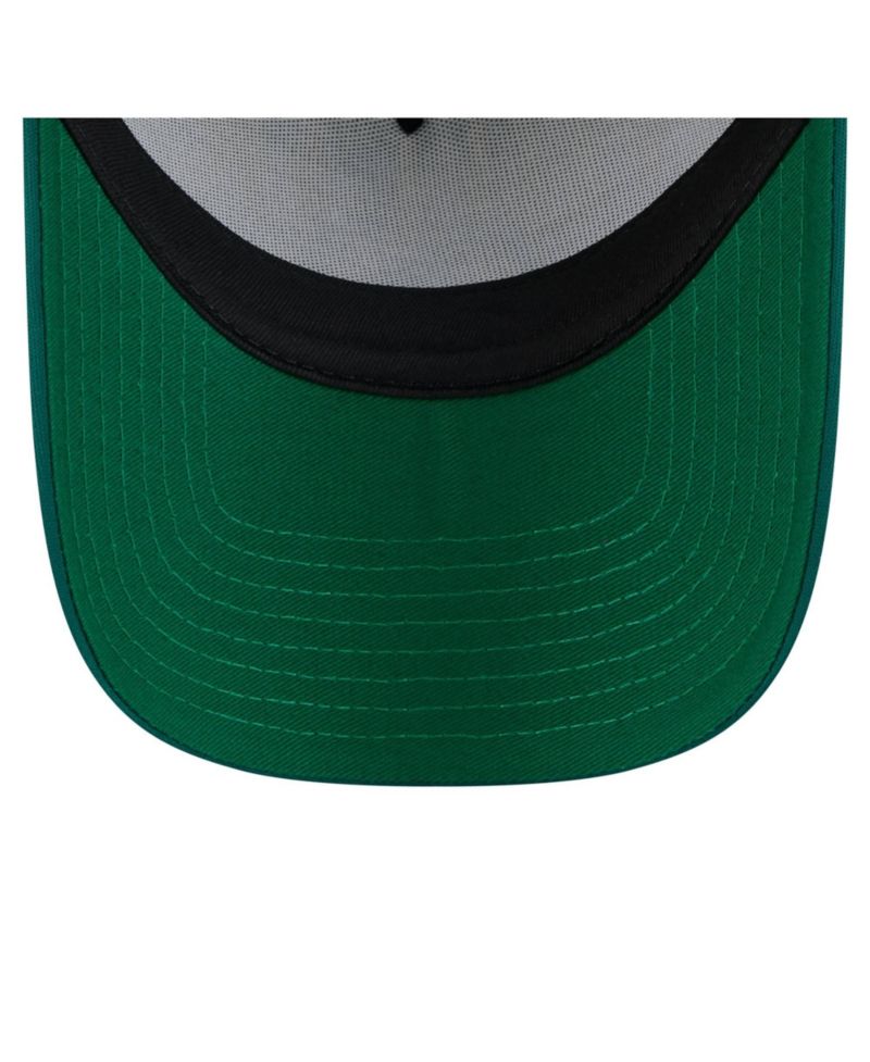 Men's White/Kelly Green Oakland Athletics Cooperstown Collection Trucker A-Frame 9FORTY Adjustable Hat