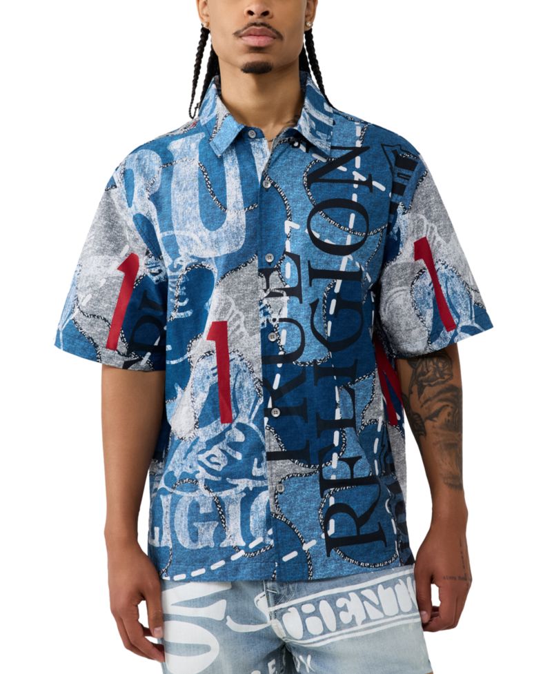 Men's Poplin Print Shirt
