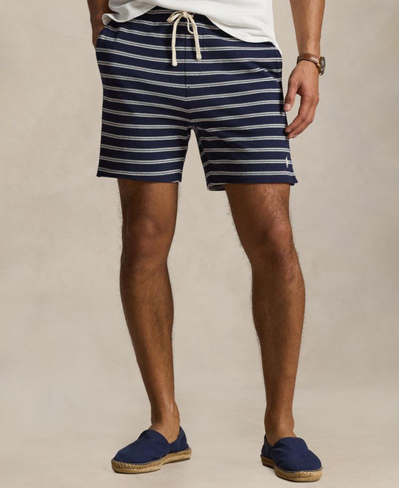 Men's Striped Slim-Fit Shorts