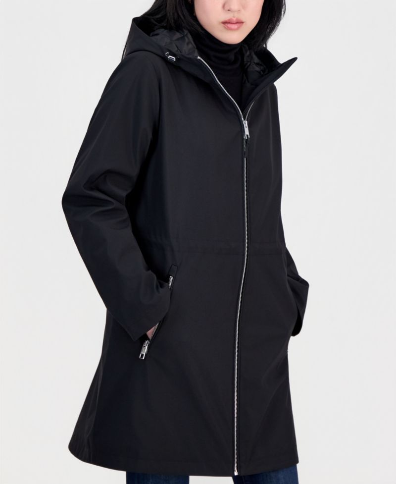 Petite Hooded Anorak Coat, Created for Macy's