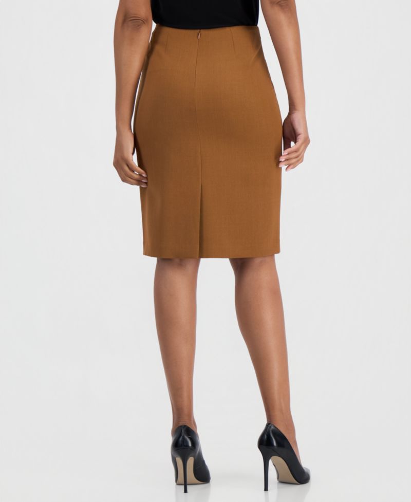 Women's Slim Pencil High-Waisted Knee-Length Skirt