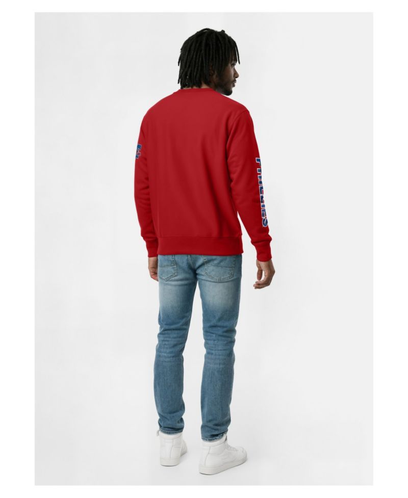Men's Red Philadelphia Phillies Reverse Weave Chenille Sweatshirt