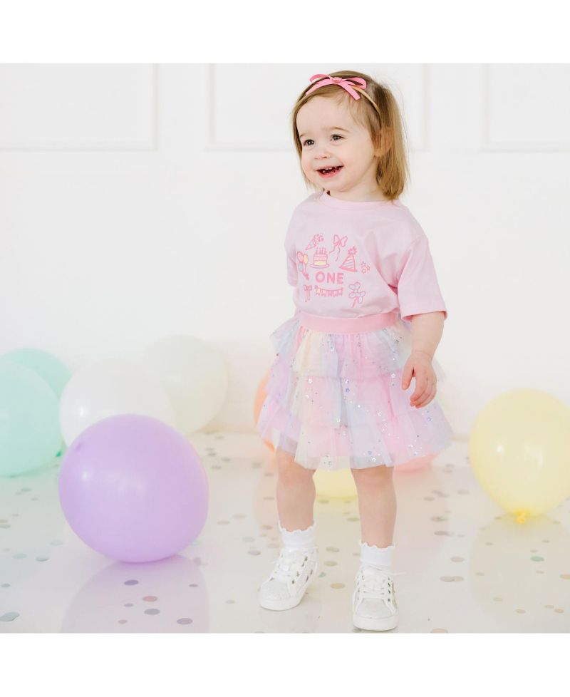 Little Girls Fairy Dust Tiered Tutu