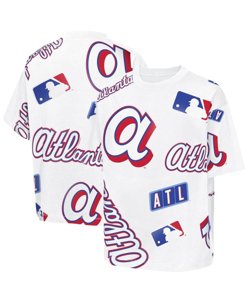 Big Boys and Girls White Atlanta Braves 2026 City Connect Circus Catch T-Shirt