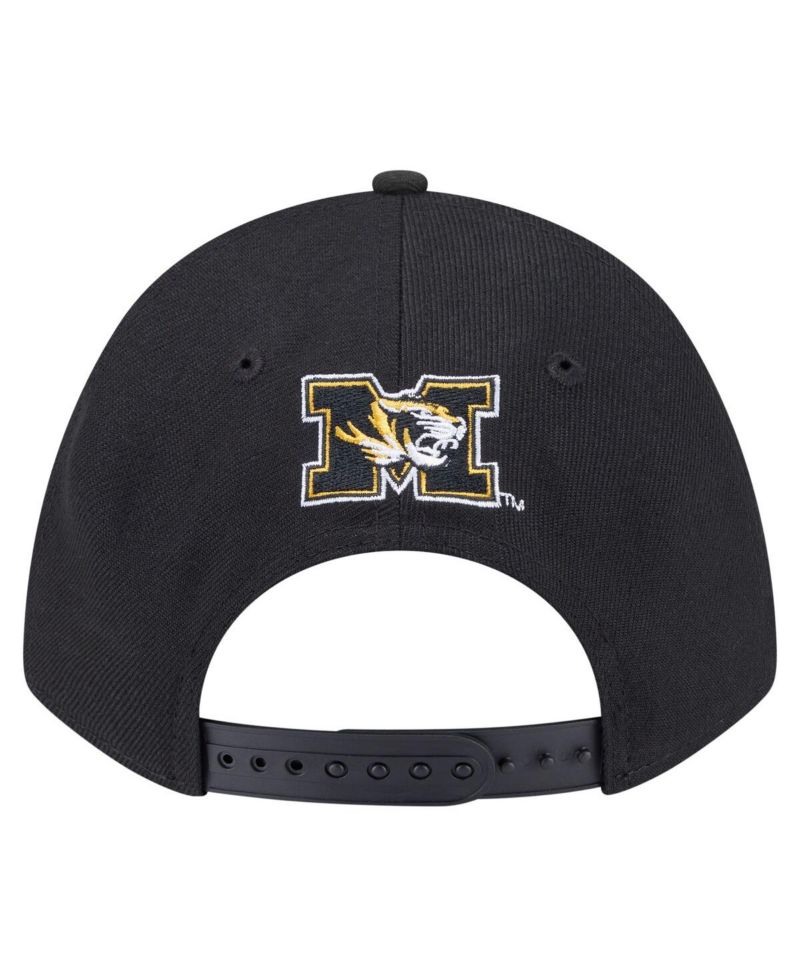 Men's Black Missouri Tigers Team Collective 9FORTY M-Crown Adjustable Hat