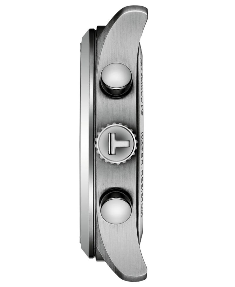 Men's Round Silver Stainless Steel Watch 42mm