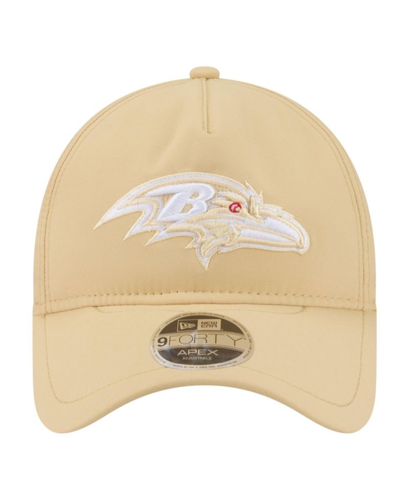 Men's Tan Baltimore Ravens Apex 9FORTY Adjustable Hat