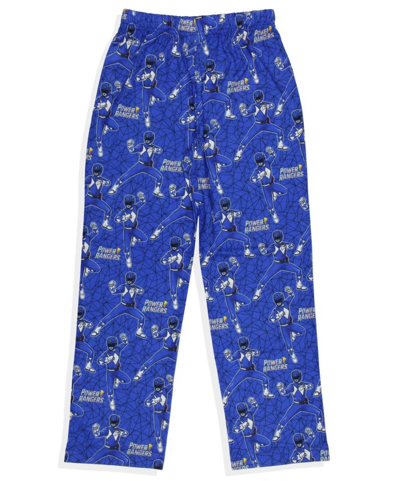 Character Boys' AOP Tossed Mighty Morphin Lounge Kids Pajama Pants