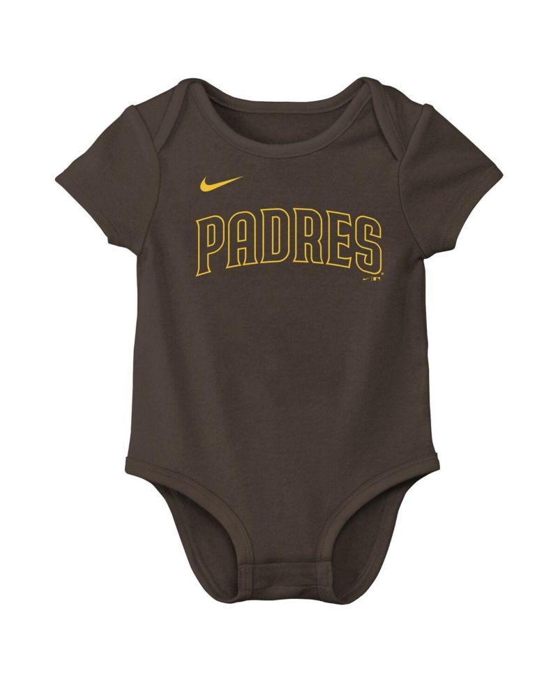 Baby Boys and Girls Fernando Tatis Jr. Brown San Diego Padres Name & Number Bodysuit